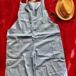 Denim overalls